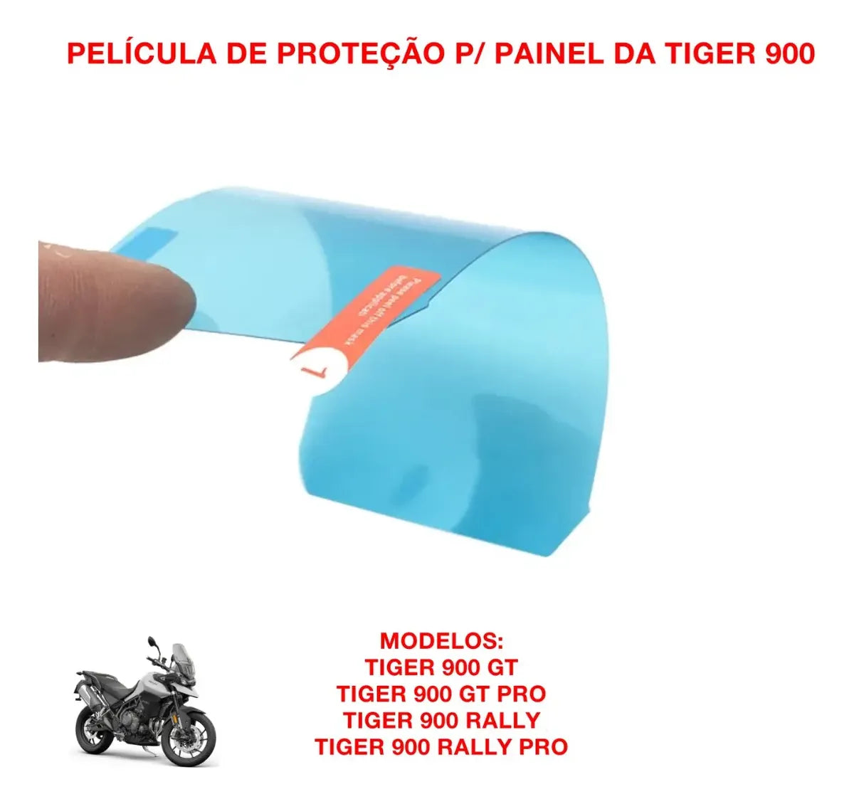 Película Proteção Painel Tiger 900 Gt Pro Rally 2022 2023 24