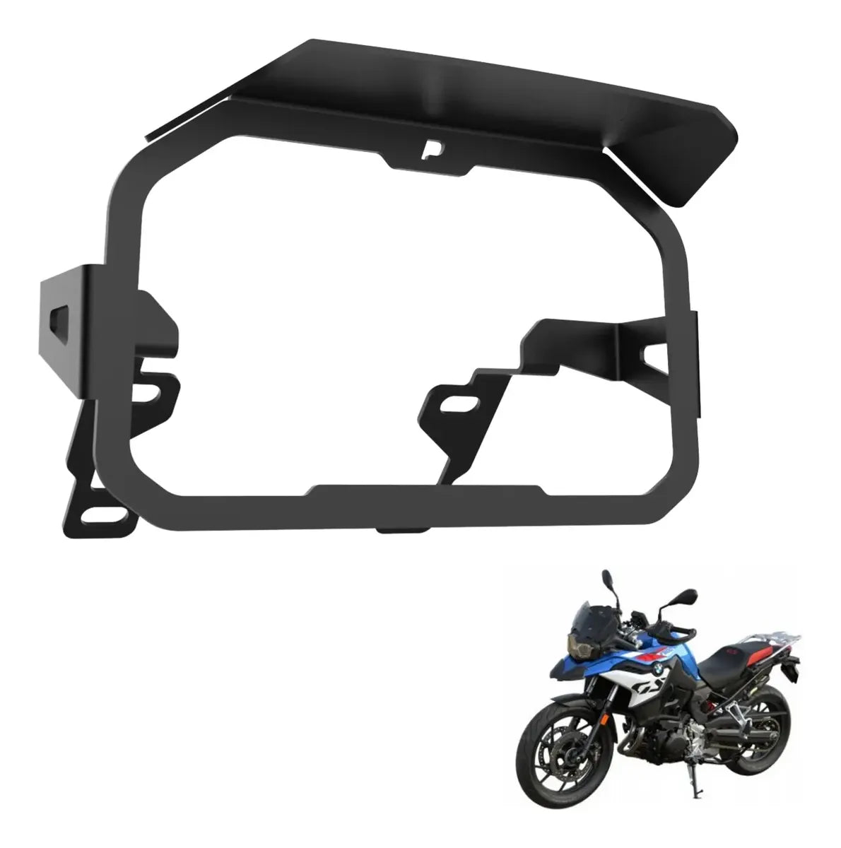 Bmw F800gs Protetor Moldura Anti Furto Painel Tft + Pelicula