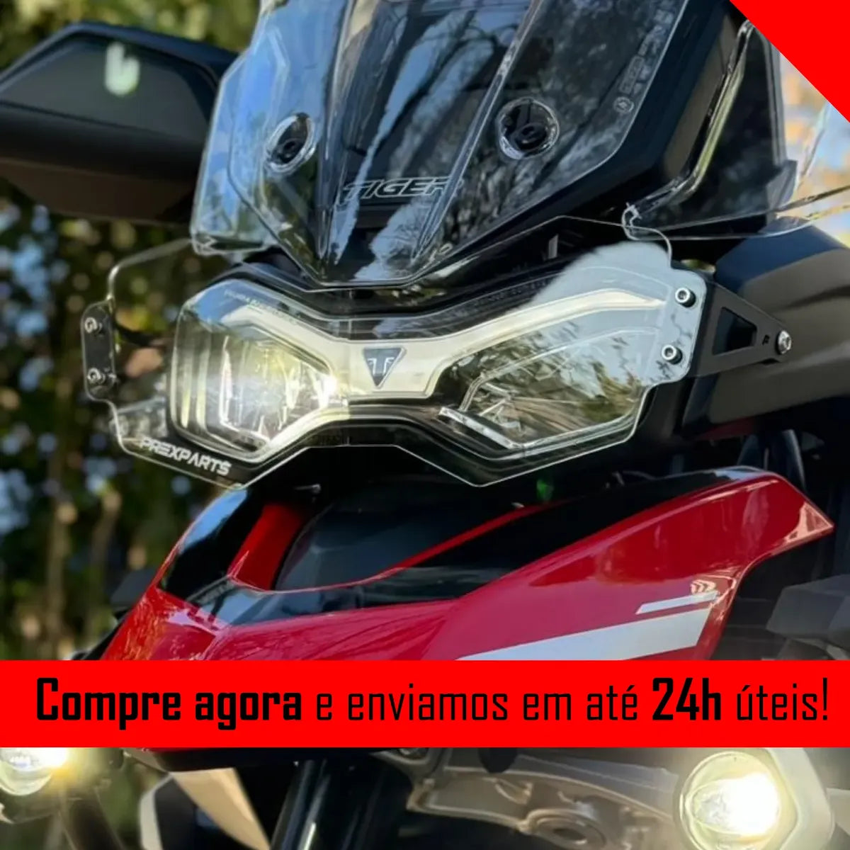 Tiger 900 - Desert Edition Protetor De Farol Acrílico