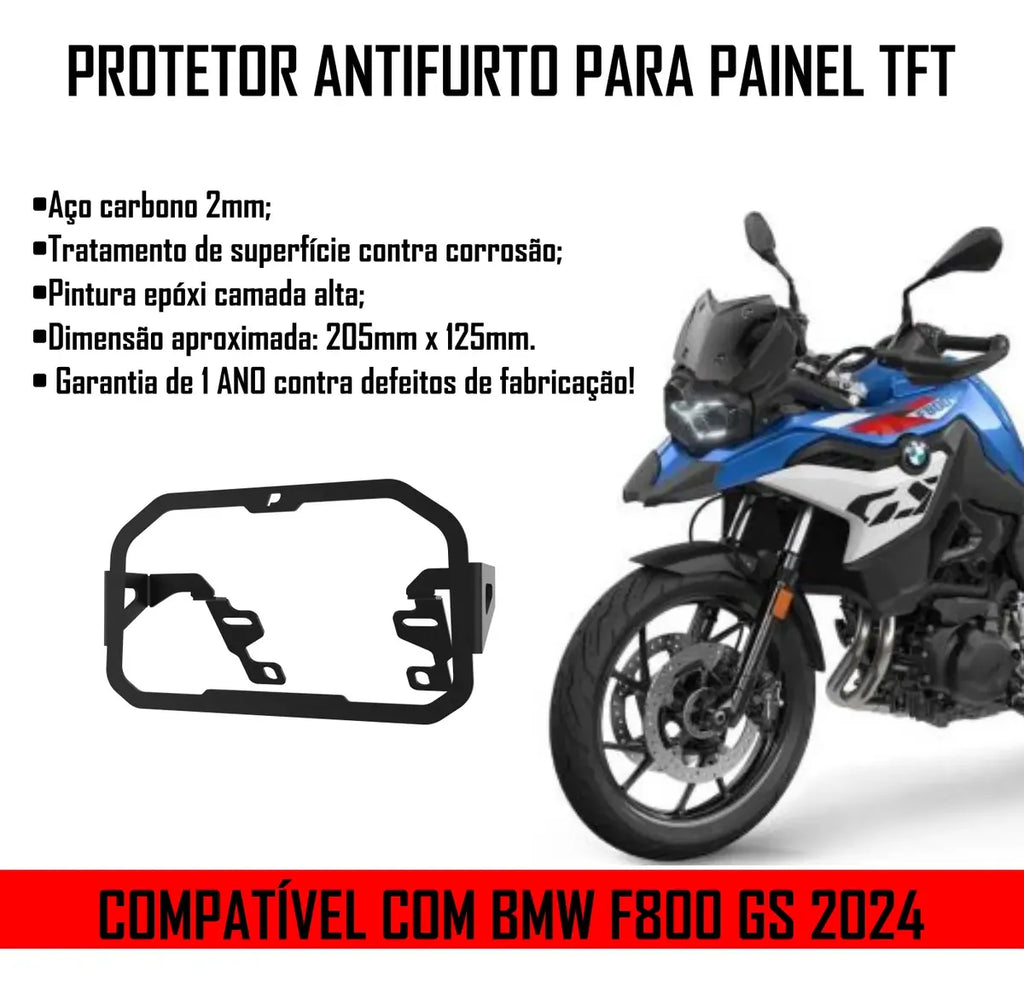 Trava Protetor Anti Furto Sem Aba Bmw F800gs Tft