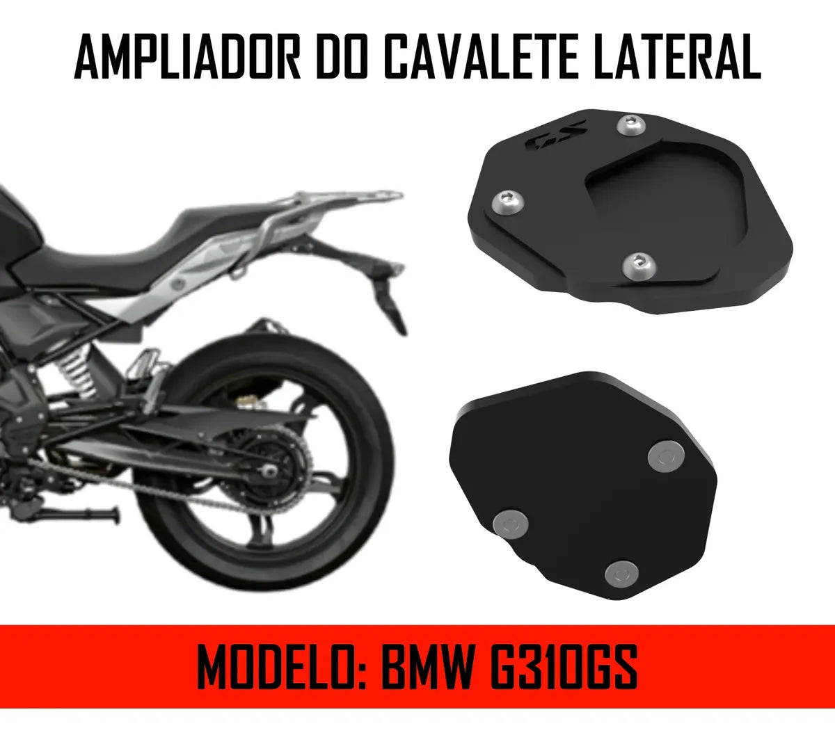 Protetor Base Pezinho Ampliador Bigfoot Bmw G310  Gs