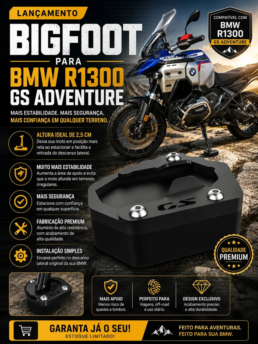 Pezinho Sapata Alongado Para Bmw R1300gs R1300 Gsa
