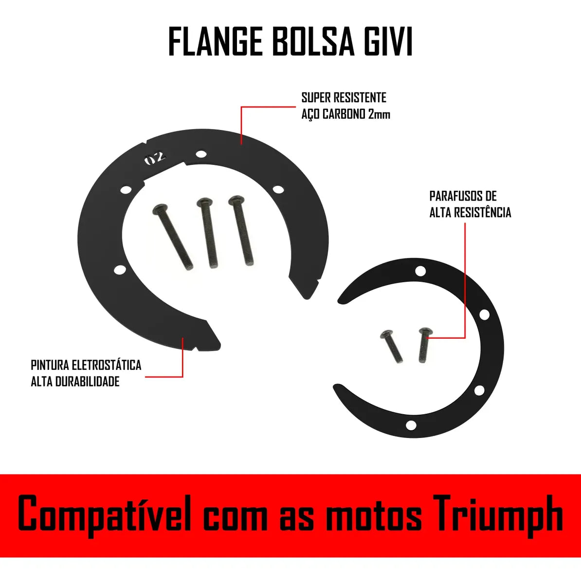 Tanque Tanklock Padrão Flange Tiger 900 Desert Edition 26