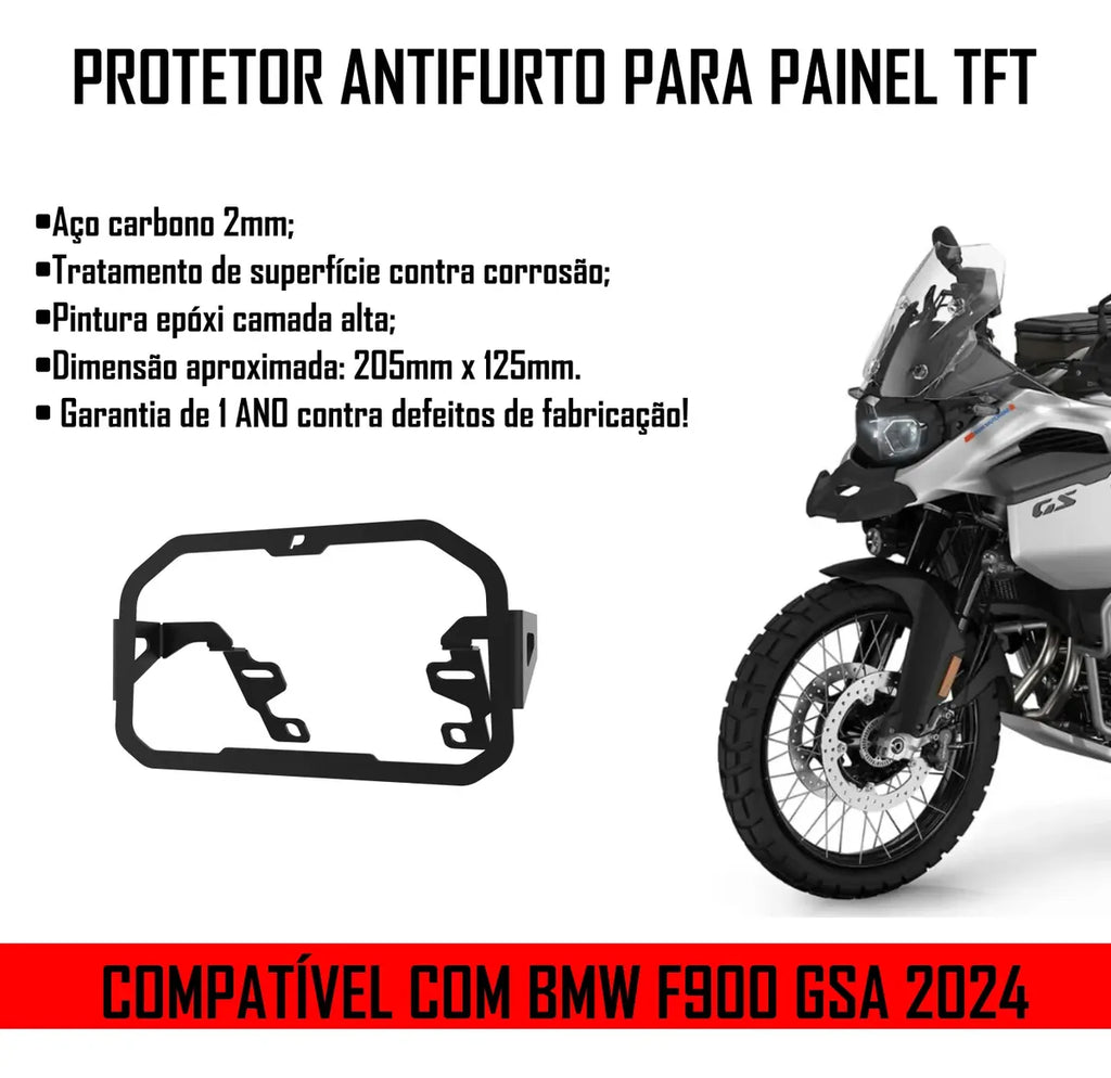 Protetor Antifurto + Película Painel Bmw F900 Adv Plus 2026