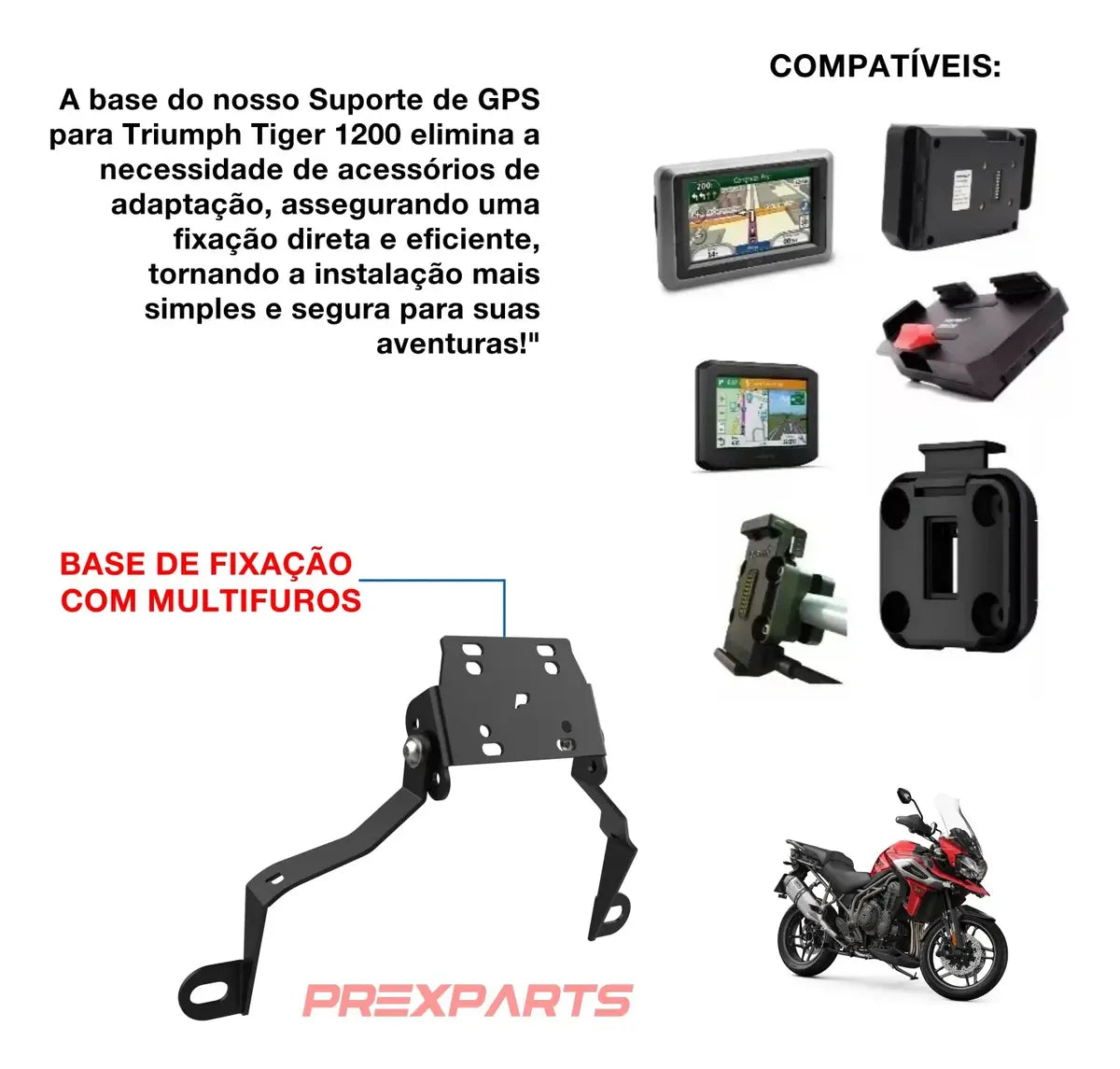 Suporte Para Celular Triumph Tiger 1200 Xca Xr Xcx 2018 2019
