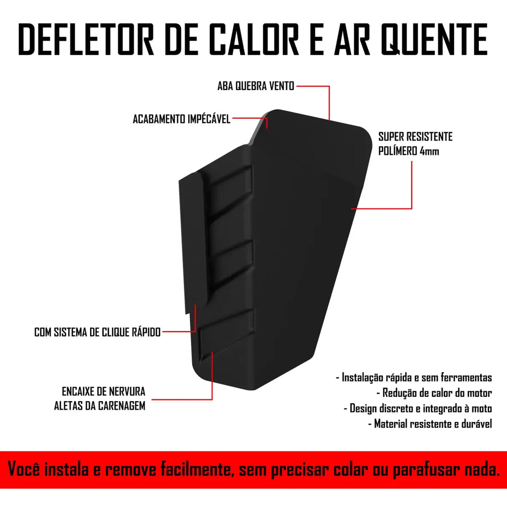 Defletor Calor Ar Quente Triumph Tiger 900 Gt 2024+