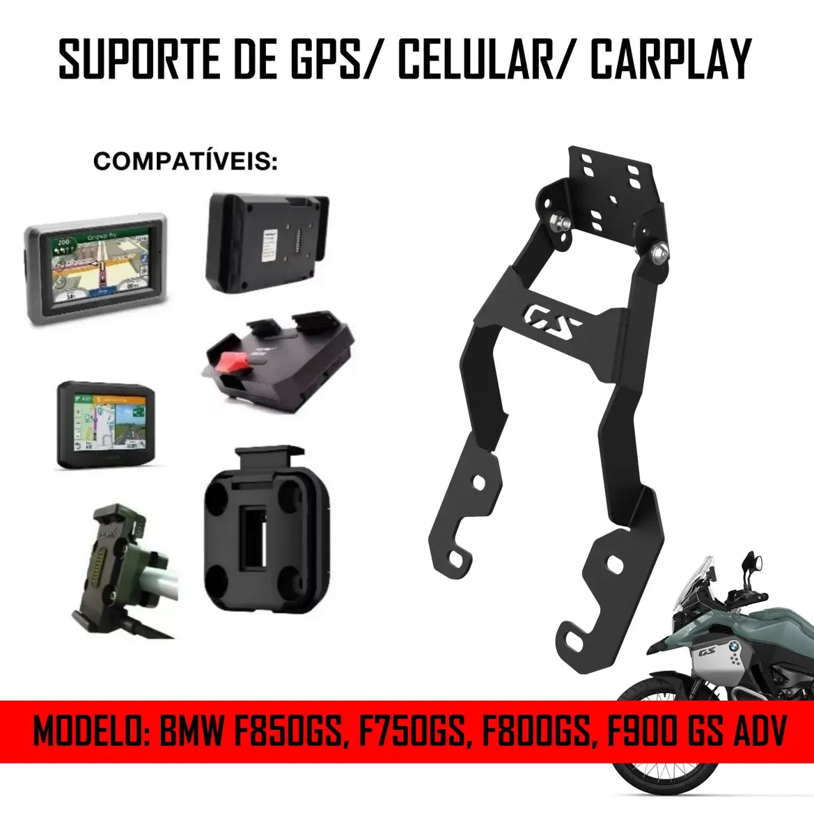 Suporte Para Celular Gps Bmw F900 Adventure Plus 2026