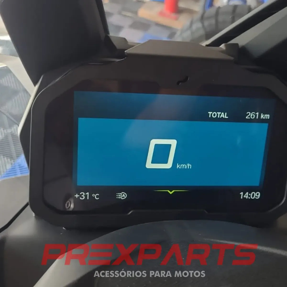 Moldura Antifurto Pelicula Painel Tft Bmw C400x Scooter 2023