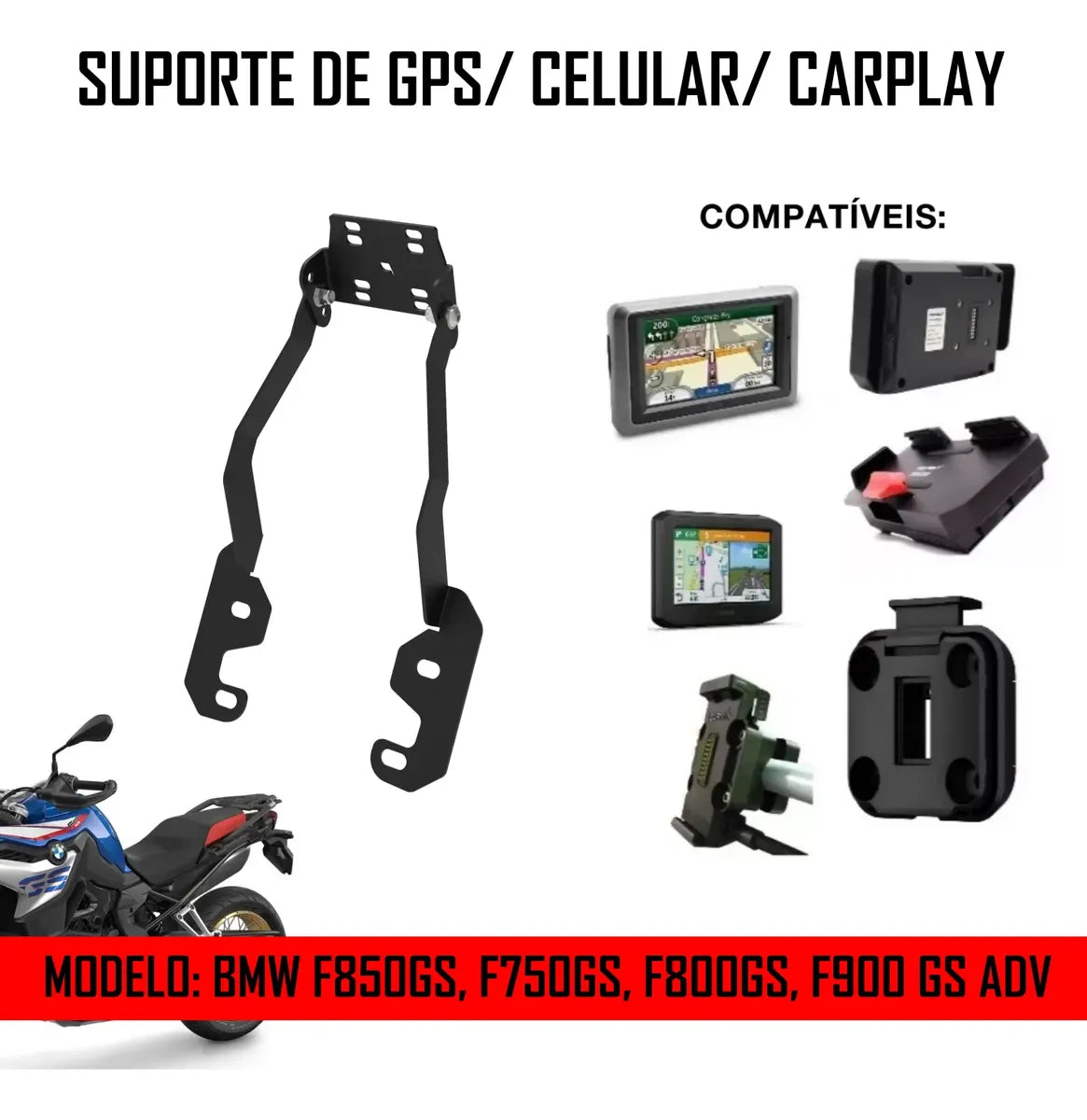 Suporte Para Celular Gps Bmw F850 Adventure Bolha Movel