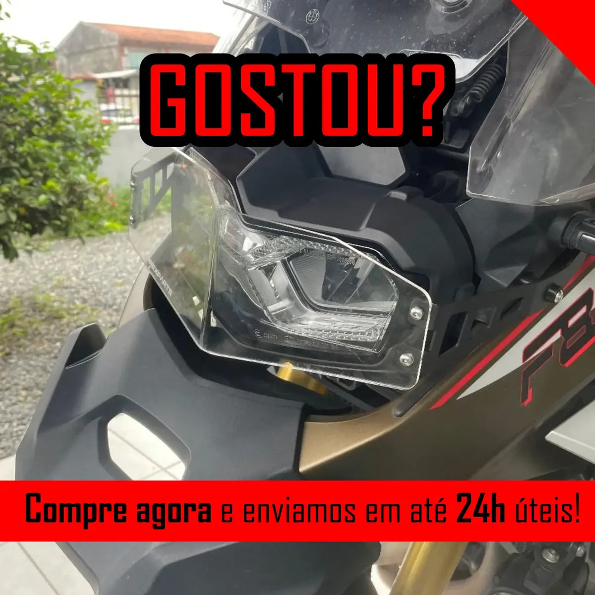 Protetor Farol Bmw F 900 F900 Gs Adventure Acrílico