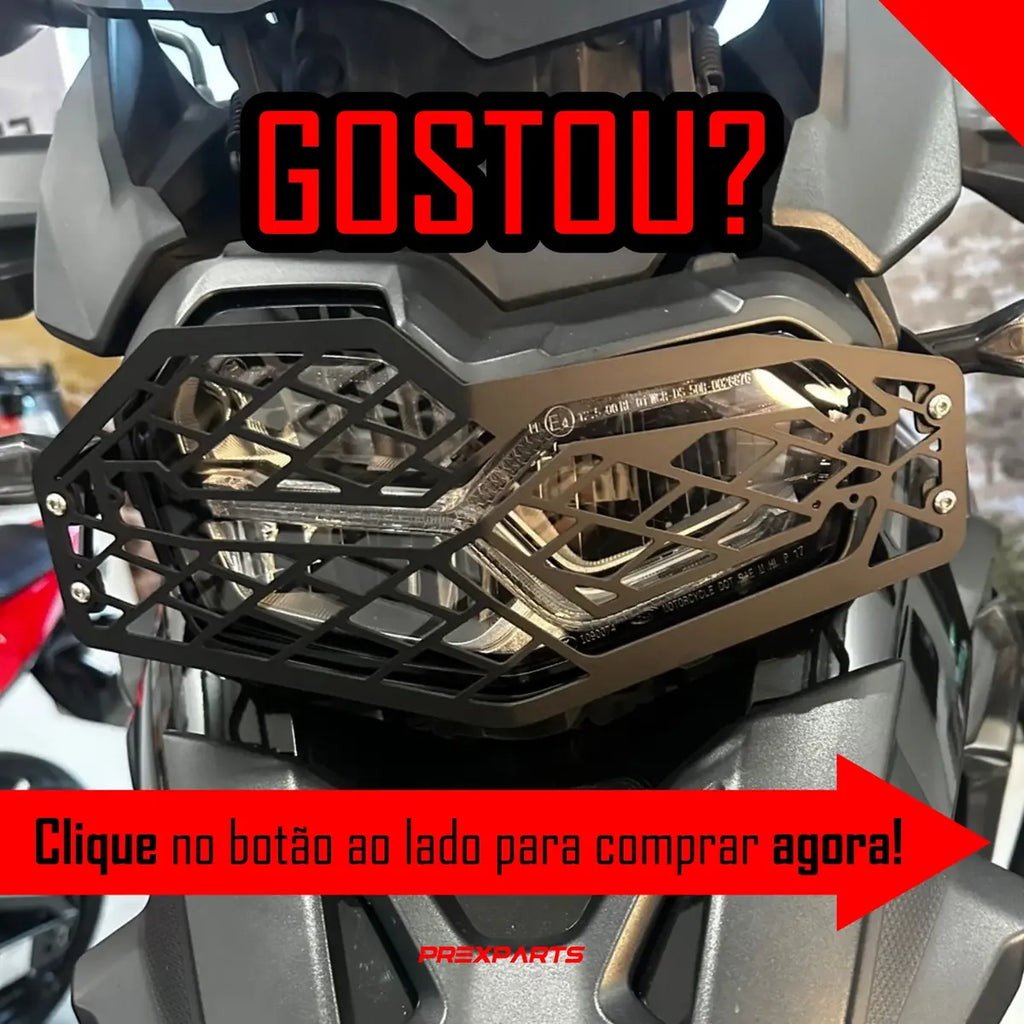 Protetor De Farol Com Grade Bmw F900 Gs Adv