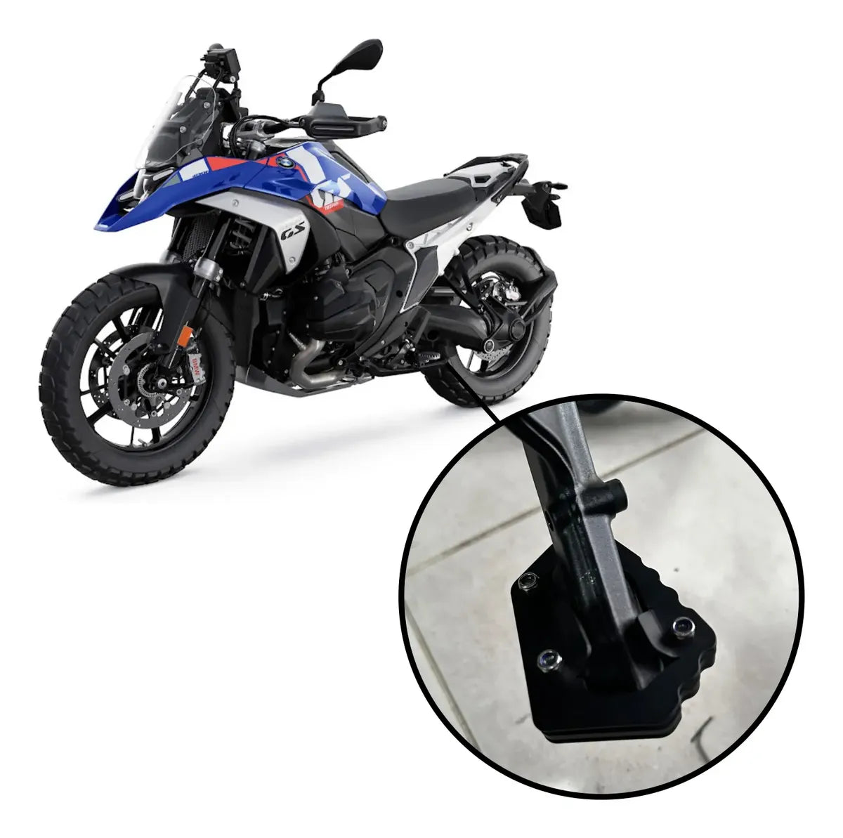 Base Ampliadora Pezinho Bmw R1300 Gs Triple Black