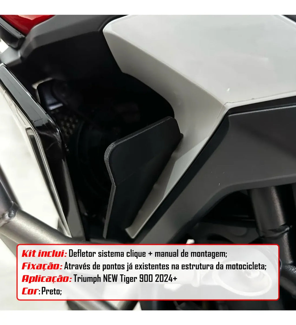 Defletor Calor Ar Quente Triumph Tiger 900 Gt 2024+