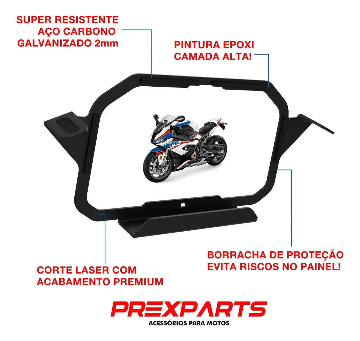 Moldura Antifurto Painel Tft Bmw S1000rr S1000 2024 2023 22