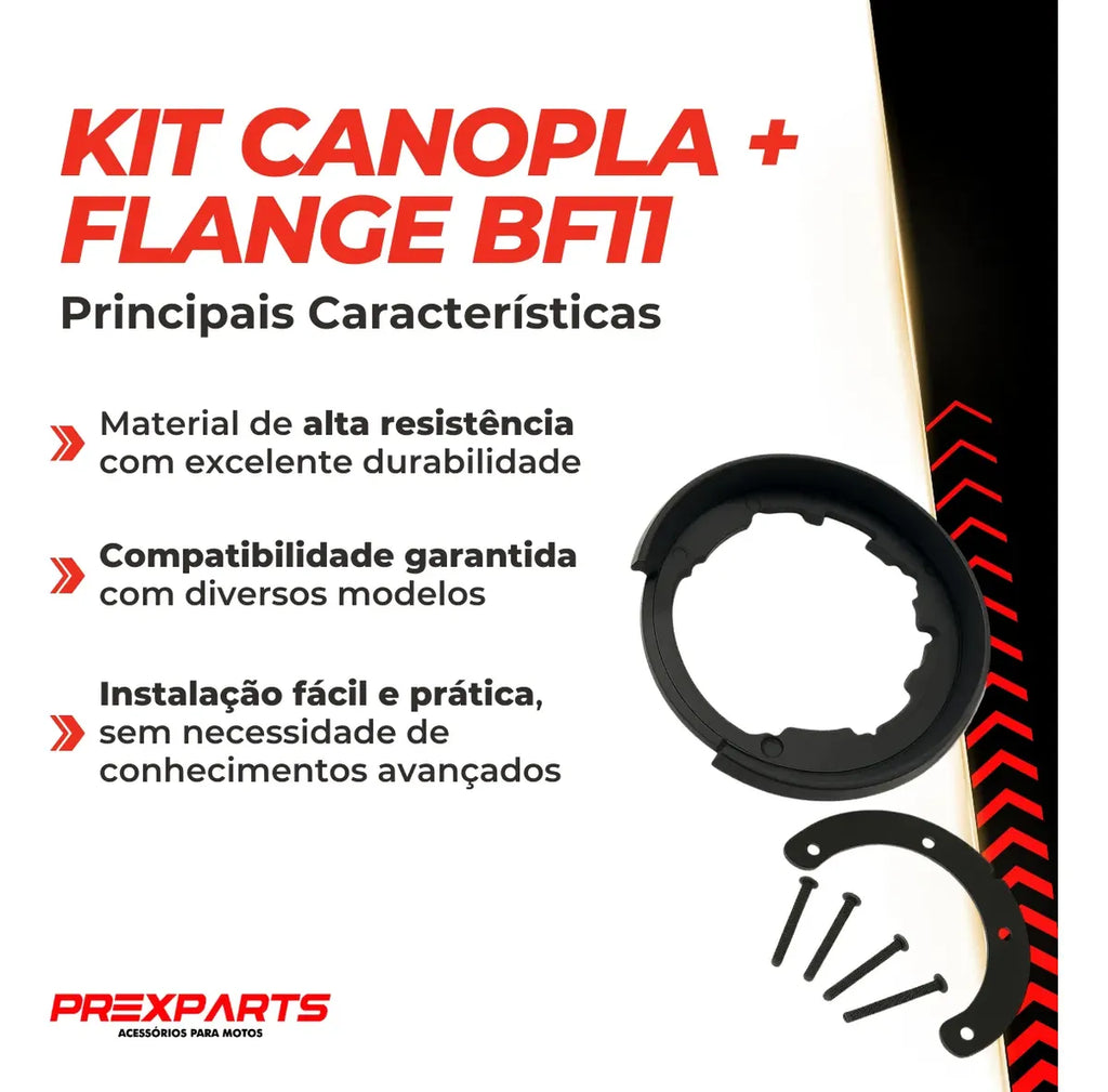 Kit Canopla + Flange Bf11 Tanklock F850 F900 Bmw - Ducat