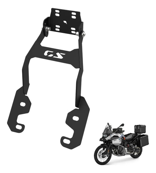 Kit F900: Suporte Celular Gps Adventure Preto + Canopla E Flange + Protetor Painel Antifurto + Película