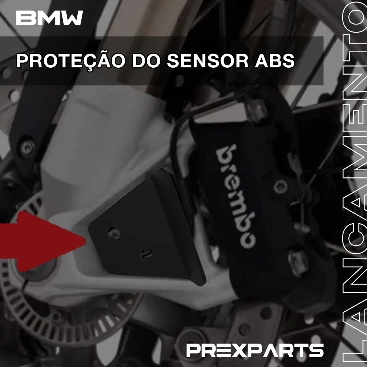 Protetor Do Sensor De Abs Dianteiro Bmw R1250 Gs - Gs 1250