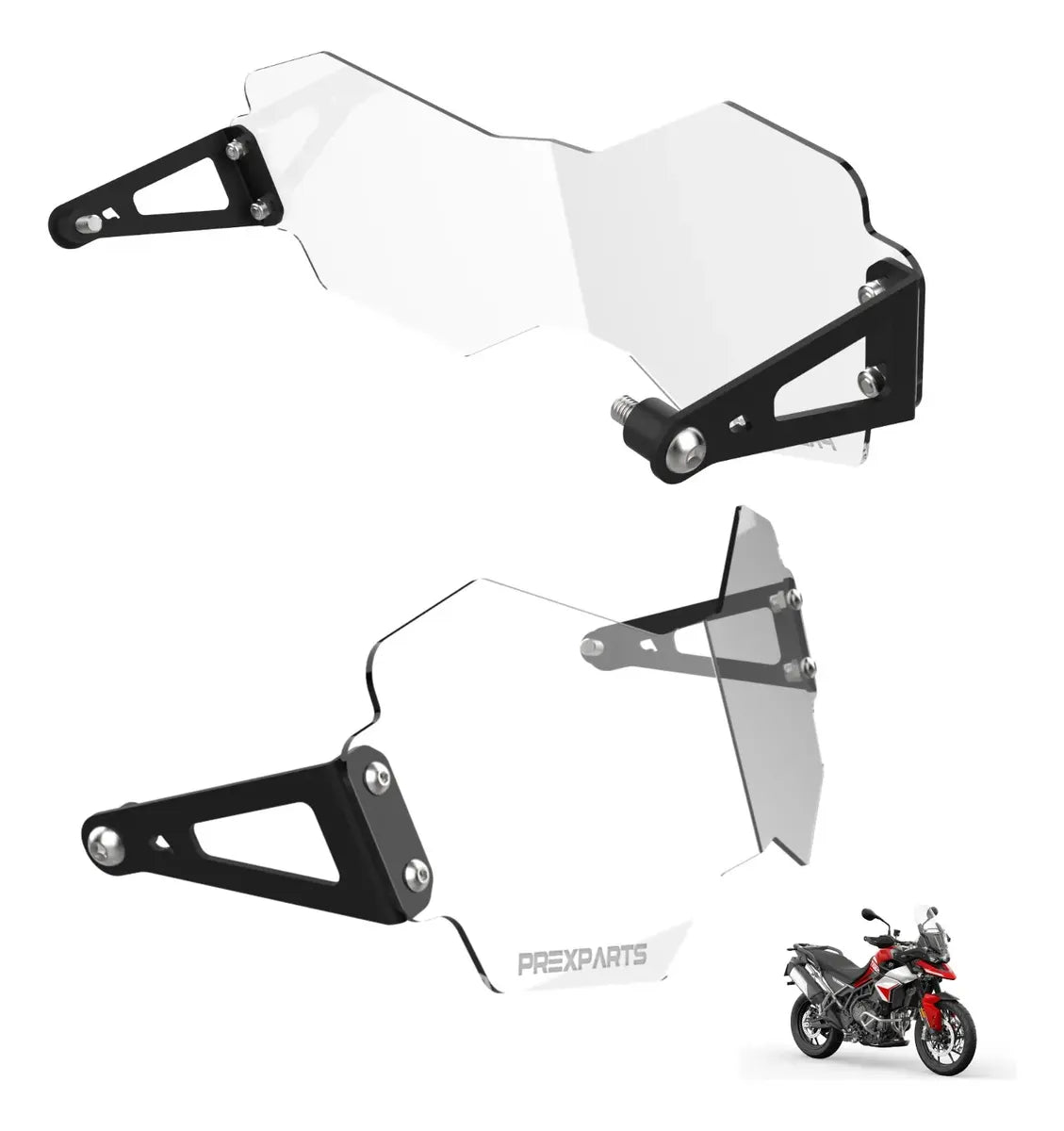 Tiger 900 2023 Acessório Proteção Protetor Farol Acrílico