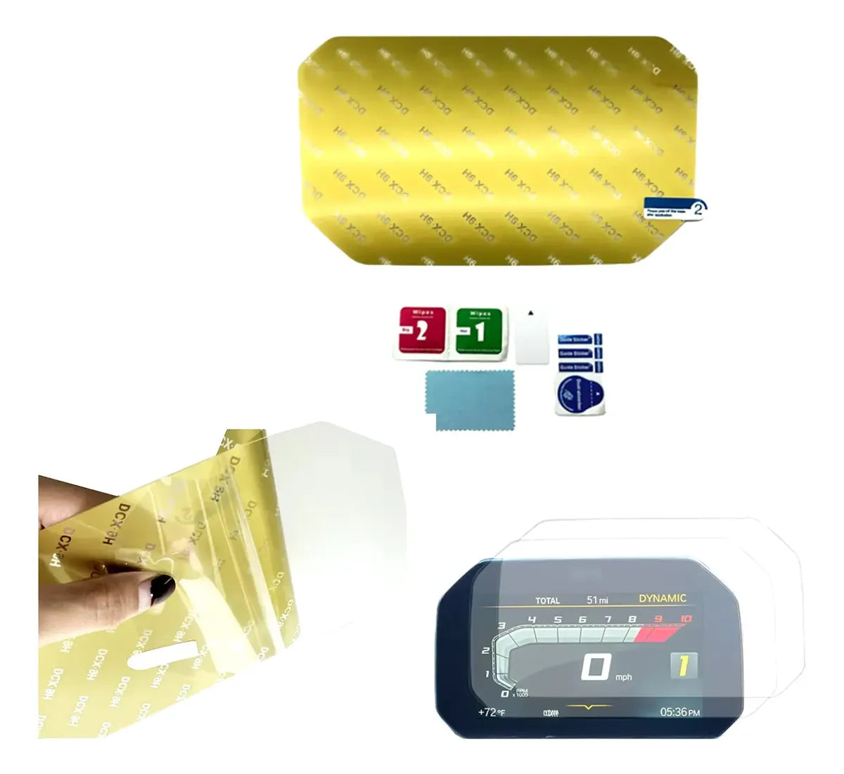 Protetor Do Painel Tft Bmw F900gsplus 2024+ Sem Aba Pelicula