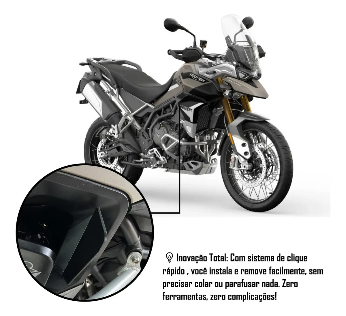 Defletor De Calor Ar Quente Moto Tiger 900 Alpine Edition 26
