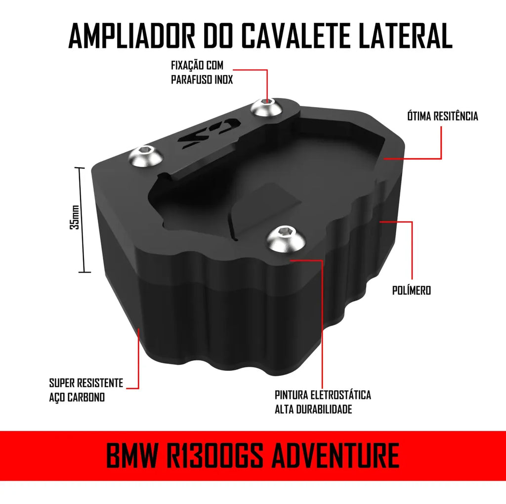 Extensor Do Descanso Lateral Alongado Para Bmw R1300gs/gsa