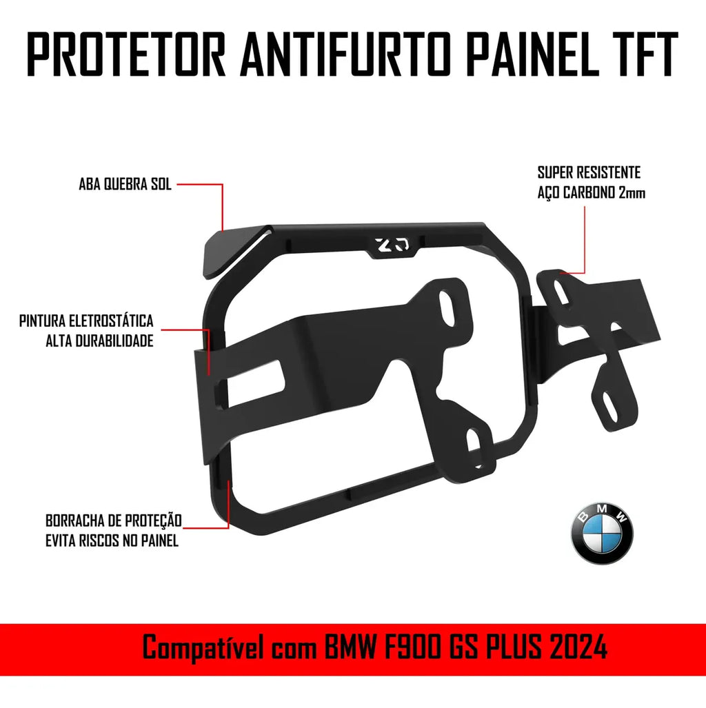 Protetor Antifurto Com Película P/ Bmw F900gs Plus 2025