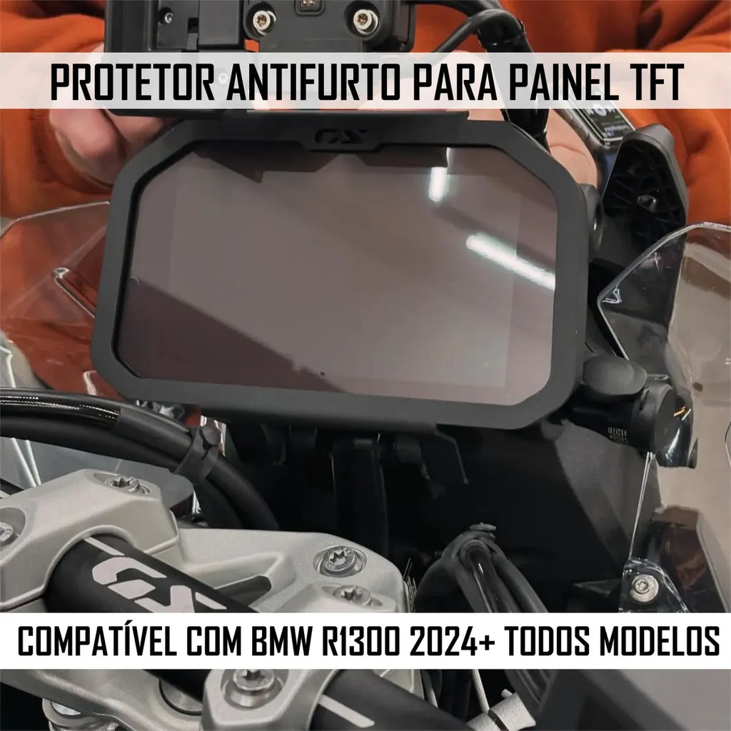 Protetor Antifurto  Painel Tft Bmw R1300 Triple Black 2024