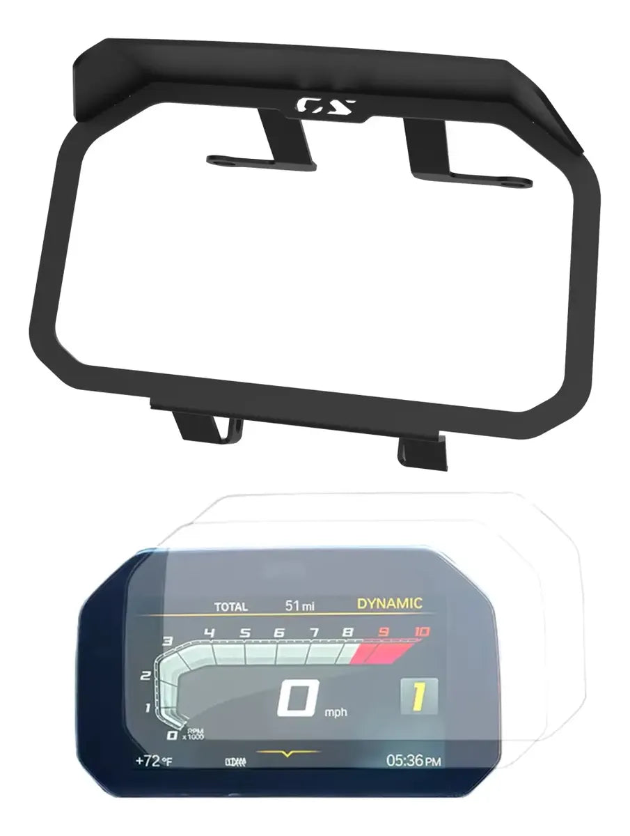 Moldura Antifurto Painel Tft Bmw Gs R1300 + Película