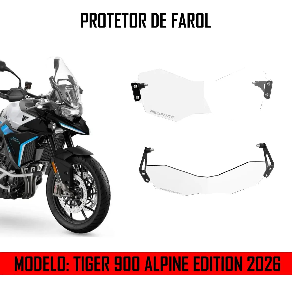 Tiger 900 - Alpine Edition Protetor De Farol Acrílico