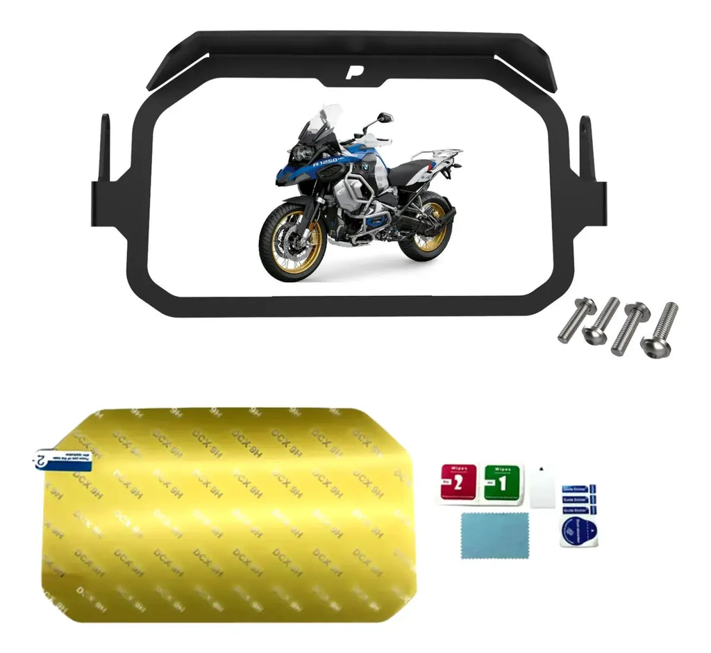 Trava Proteção Anti Furto Painel Tft Bmw Gs R1200 + Pelicula