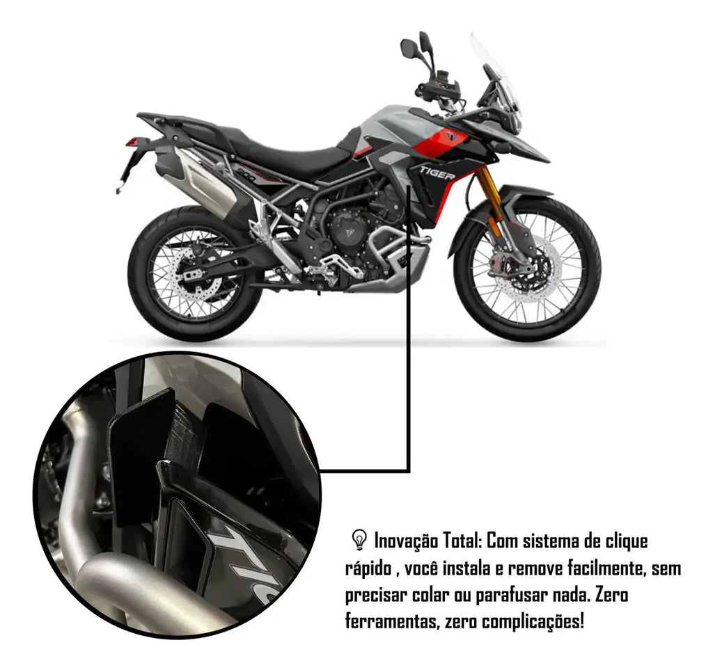Defletor De Calor Ar Quente Moto Tiger 900 V2024