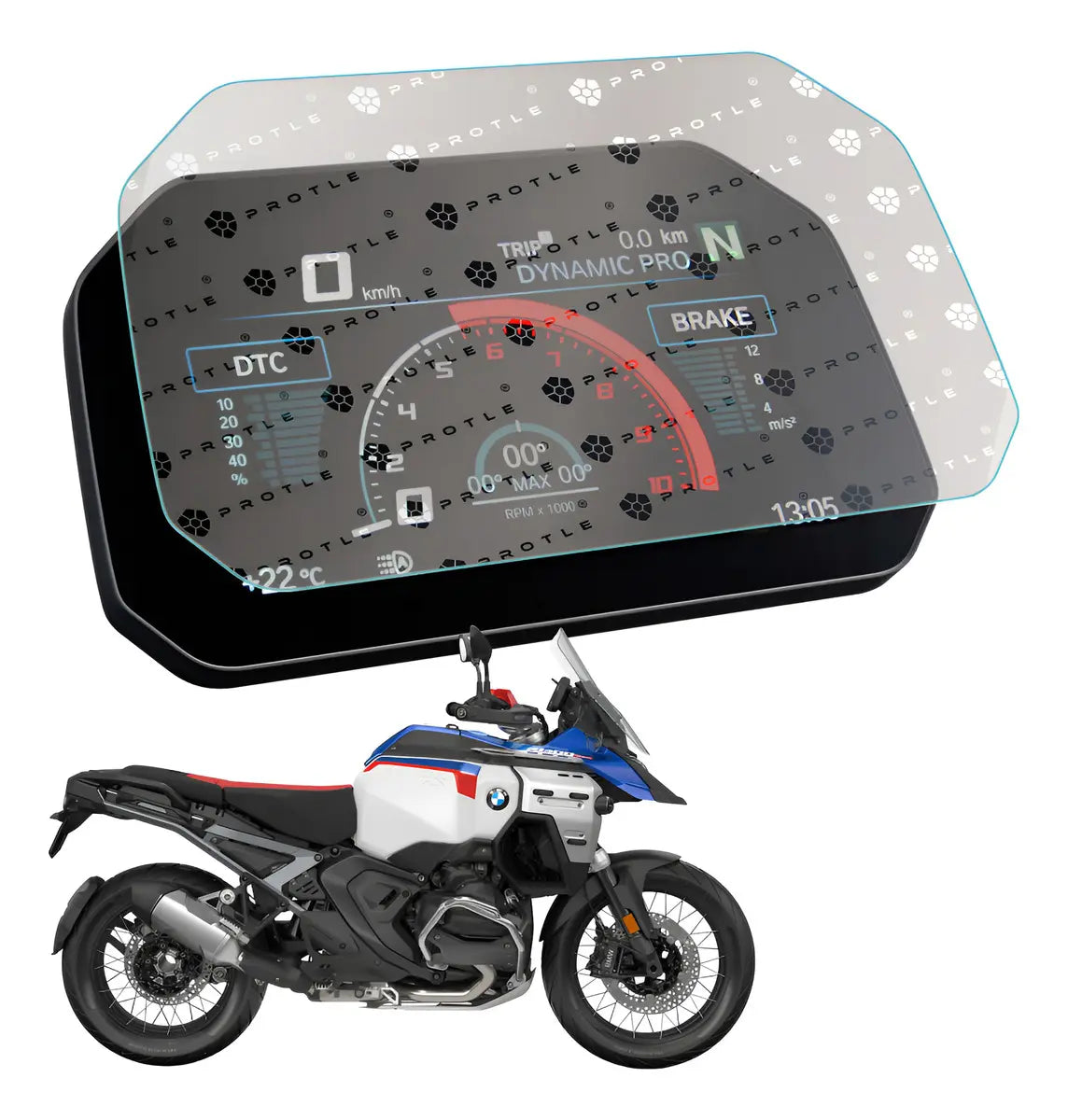 Película Antirreflexo Painel Bmw 1250gs 1300gs Adv Tft