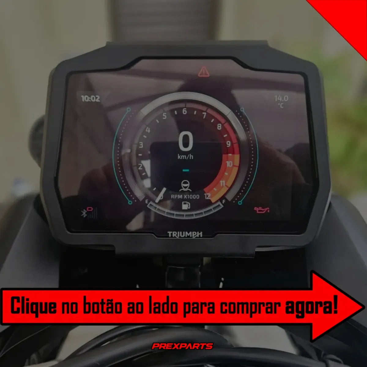 Alpine Edition - Painel Tft Tiger 900 Protetor Antifurto