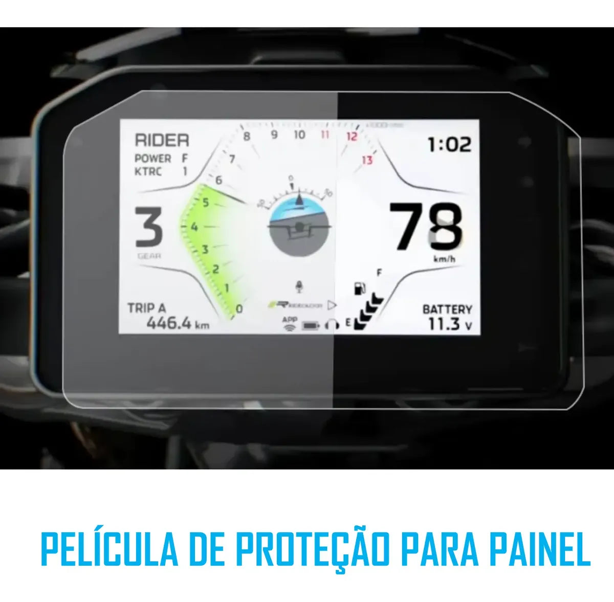 Película Protetora Antirrisco Painel Kawasaki Z900 2025/26+
