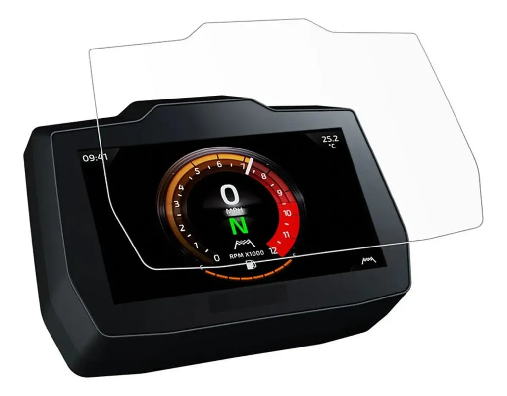 Trava Antifurto Pelicula Painel Tft Tiger 900 2024 Com Aba