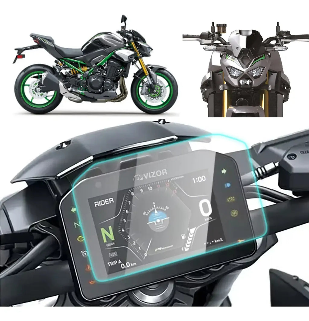 Película Protetora Antirrisco Painel Kawasaki Z900 2025/26+