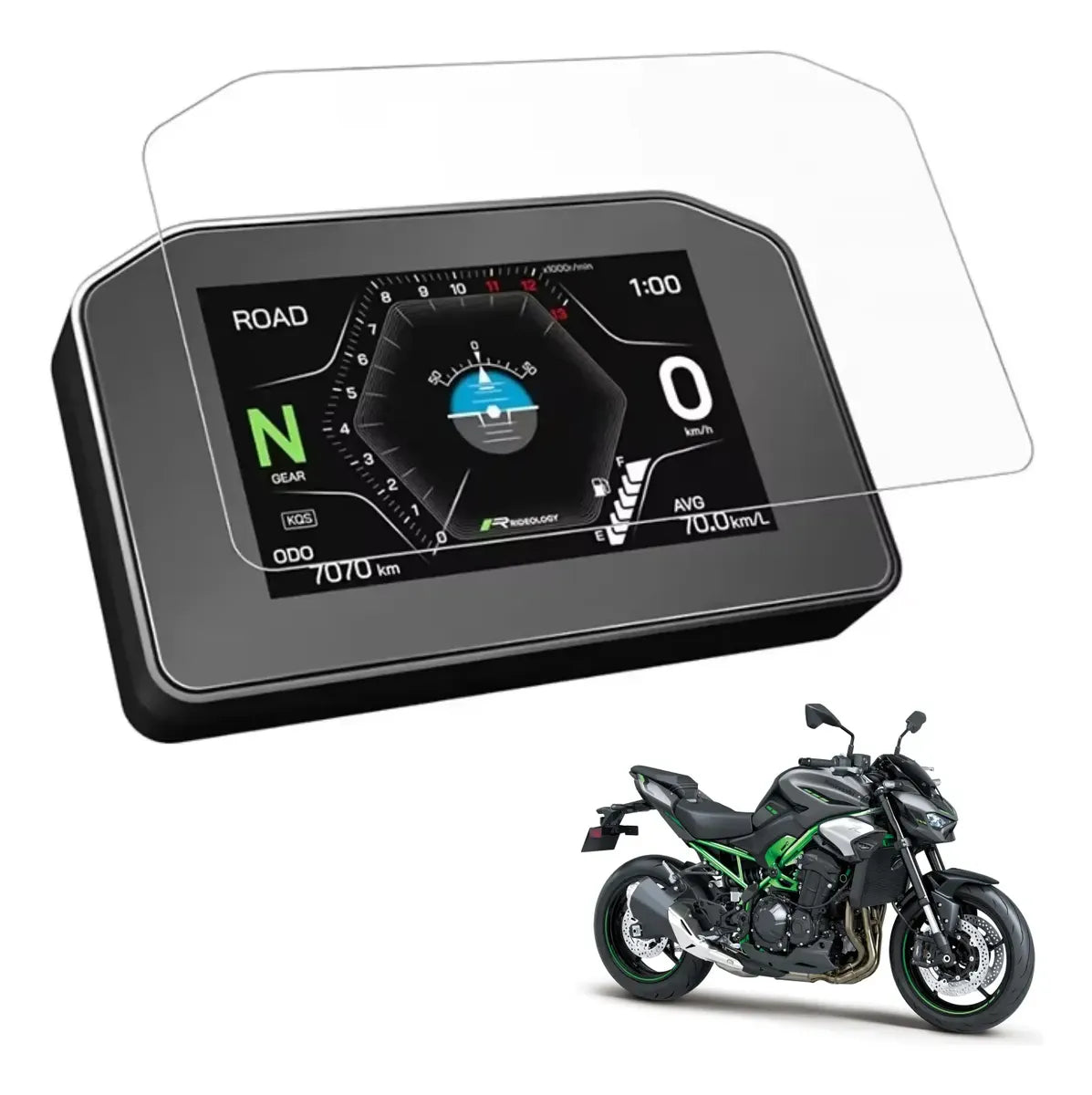 Película Protetora Antirrisco Painel Kawasaki Z900 2025/26+