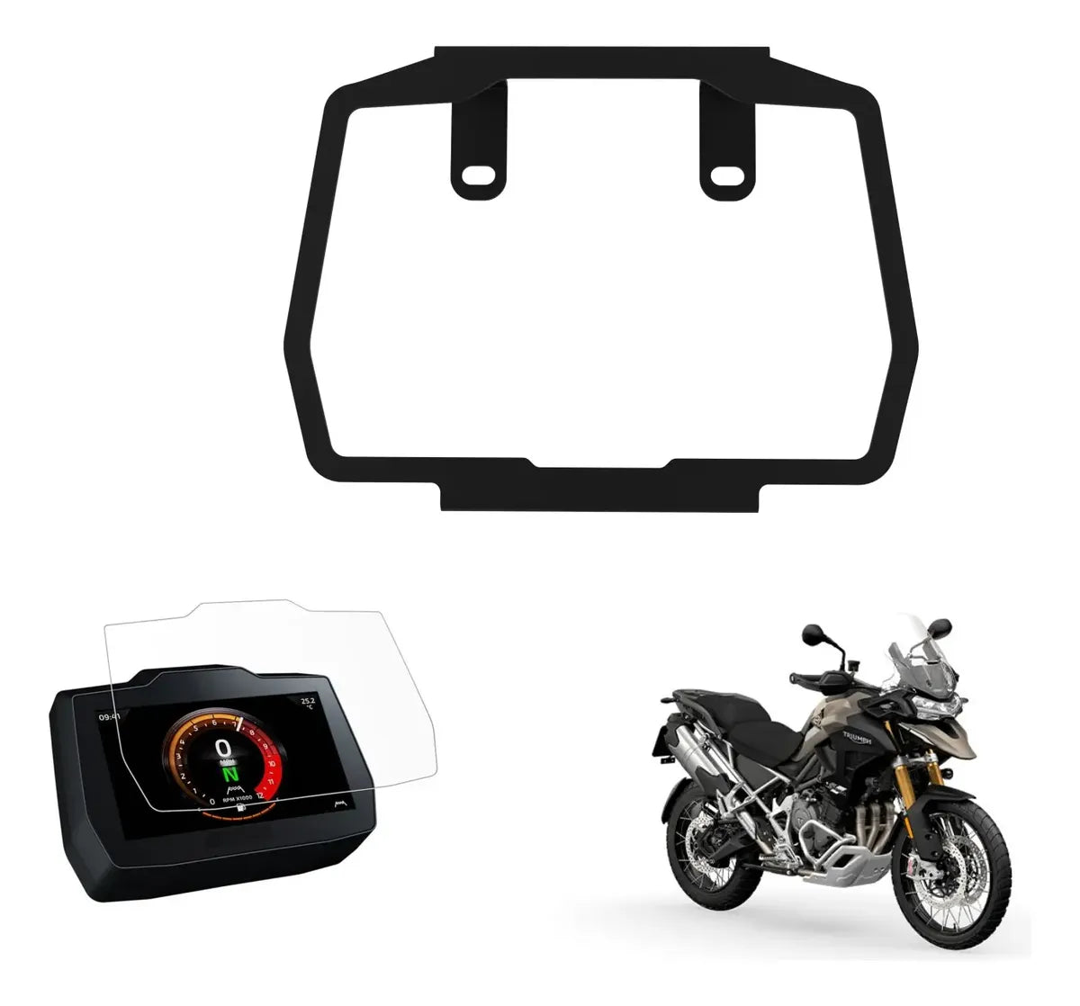 Protetor Antifurto Película Painel Tft Tiger 1200 2022+