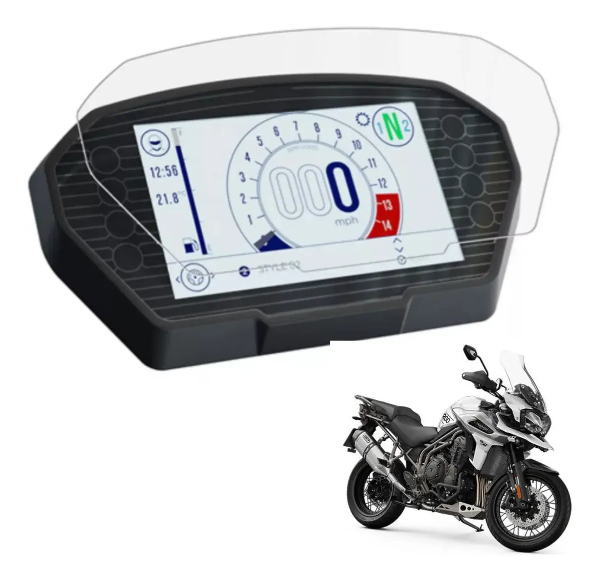 Película Proteção Tela Led Tft Triumph Tiger 800 1200