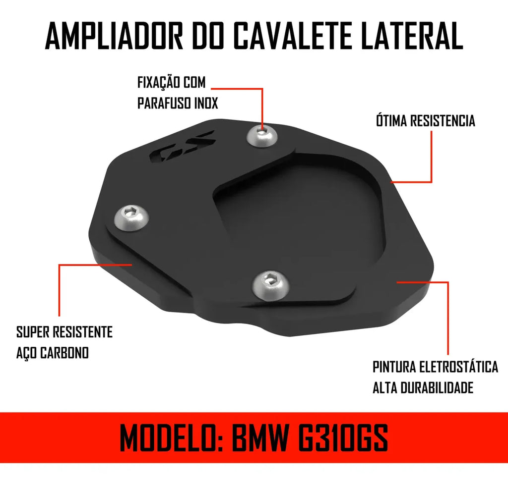 Protetor Base Pezinho Ampliador Bigfoot Bmw G310  Gs
