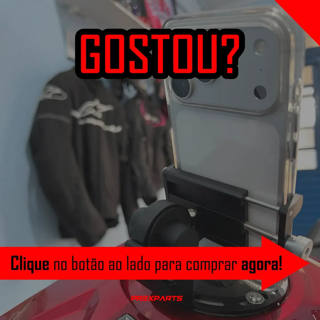 Suporte Para Celular Tanque De Motocicleta Moto Preto