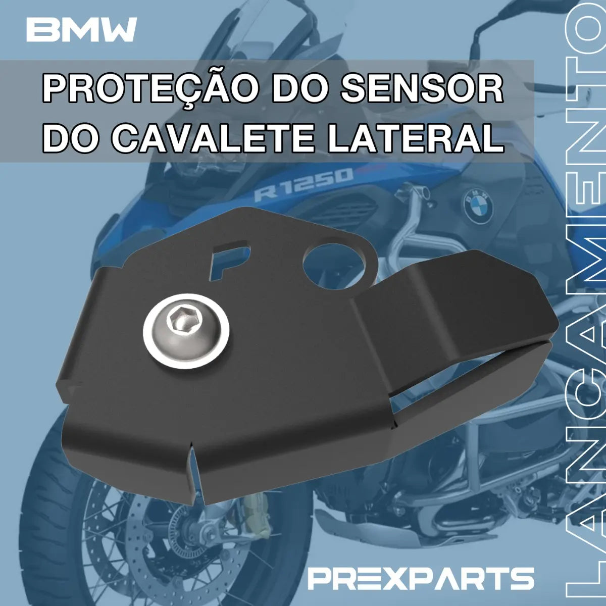 Protetor Do Sensor Descanso Lateral + Abs Bmw R1200 R1250 Gs
