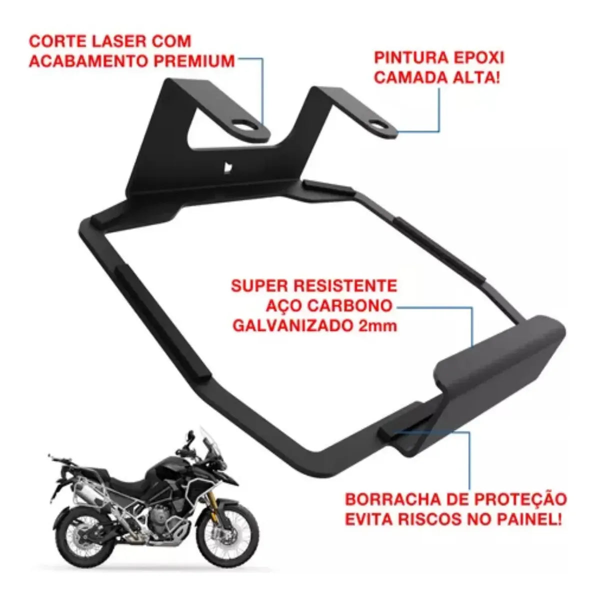 Protetor Antifurto Painel Tft Tiger 900 2024 Gt Pro Rally 24