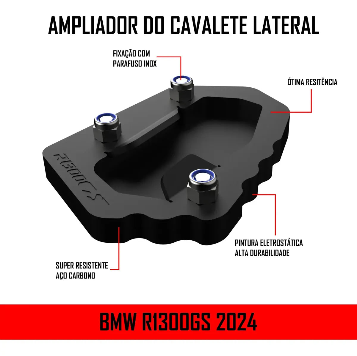 Ampliador Cavalete Lateral Bmw Gs R1300 Trophy