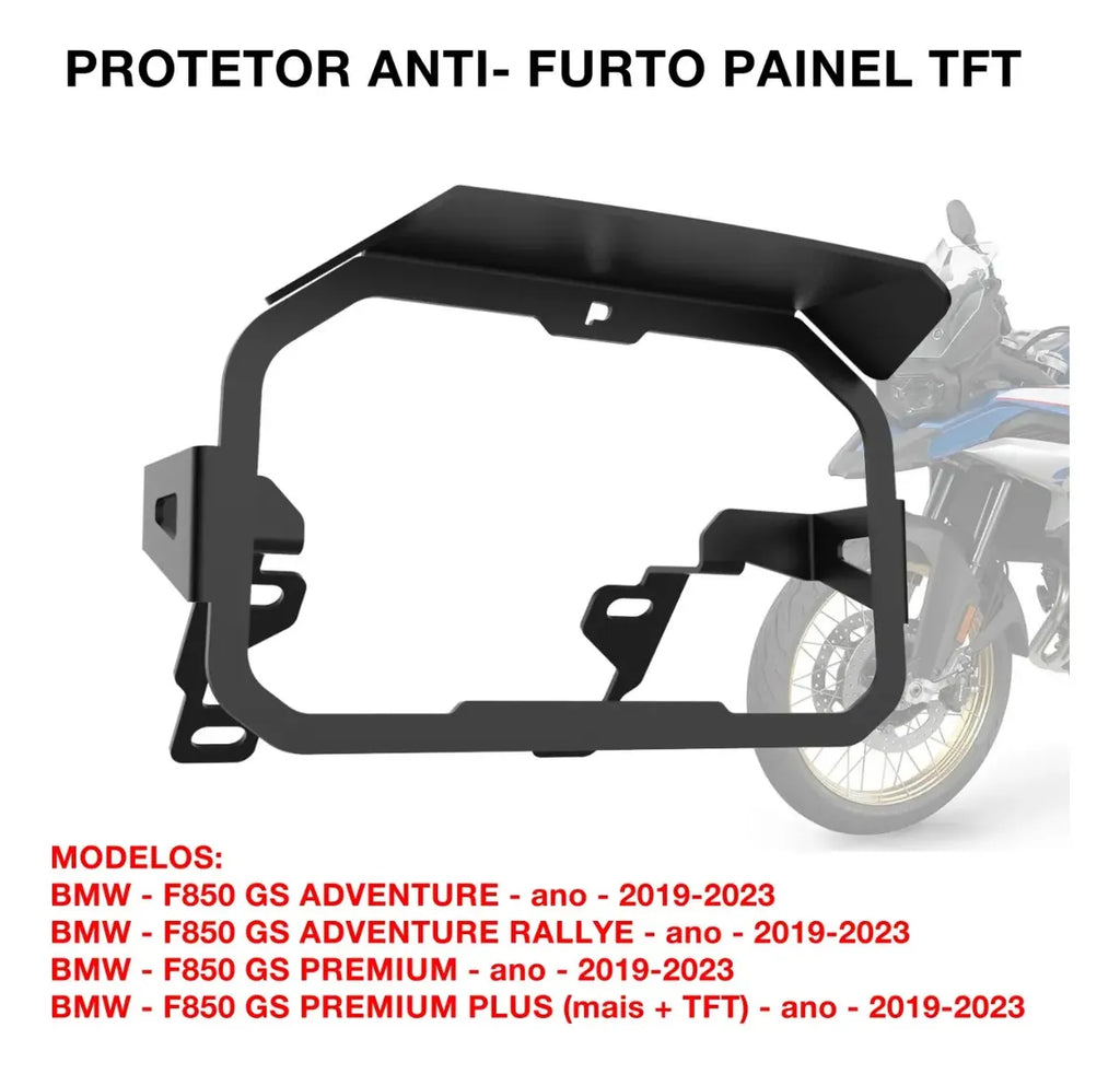 750 Gs Adventur Protetor Moldura Anti Furto Roubo Painel Tft