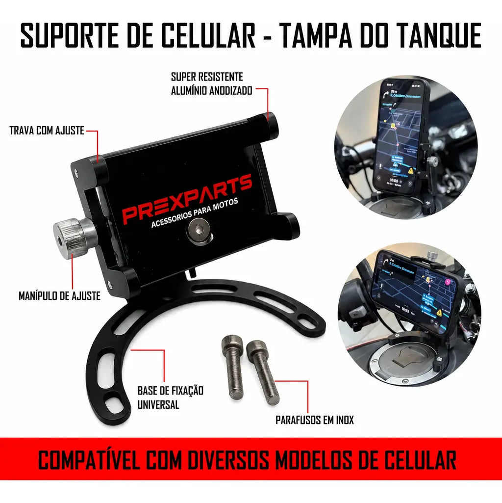 Moto Honda - Suporte Tanque Celular