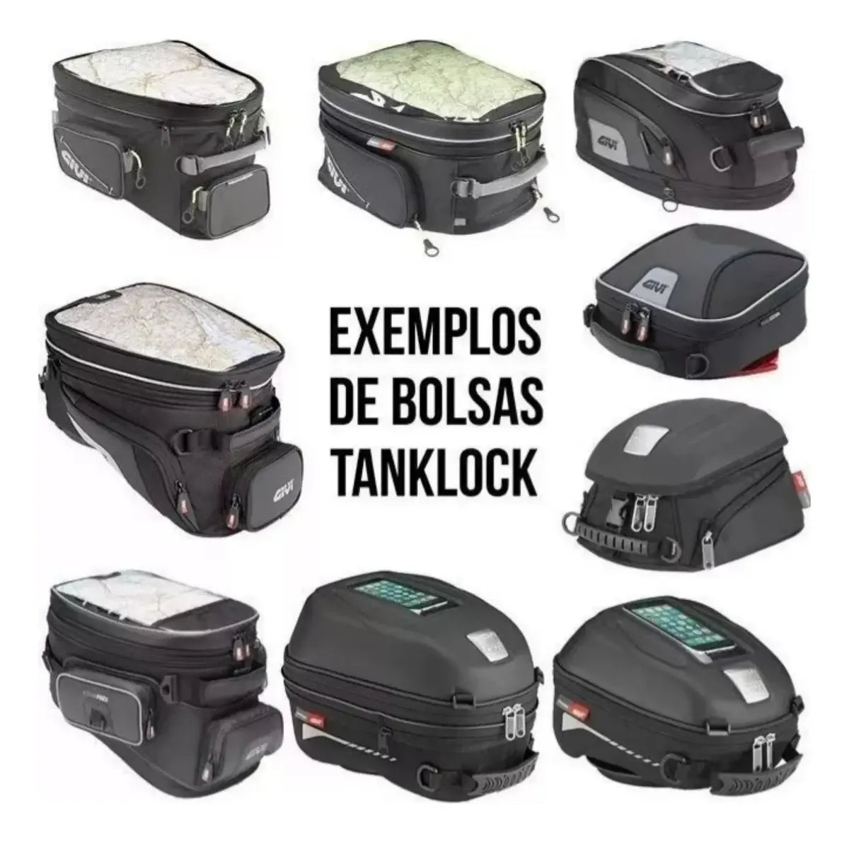 Flange Suporte Para Bolsa Givi Tanklock Bf05 P/ Motos Yamaha