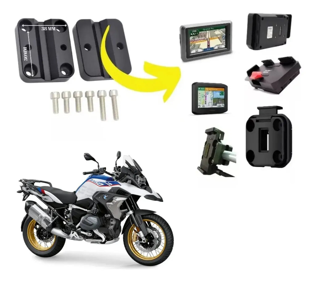 Suporte Do Gps Zumo 660 Barra Motos Garmin Bolha