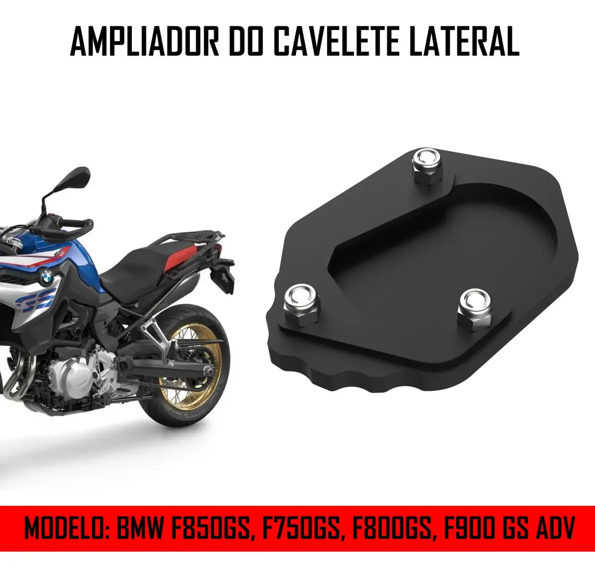 Ampliador Pezinho Lateral Bmw F750 F850 F900gs Adventure