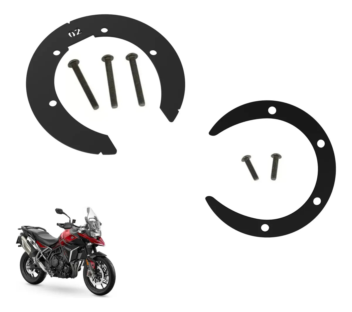Flange Padrão P/ Mala Tanque Tanklock Triumph Tiger